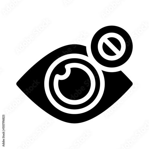 blindness glyph icon