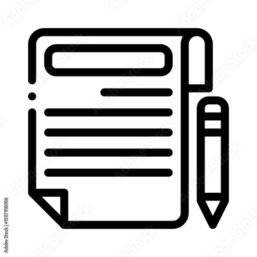 deal signing line icon