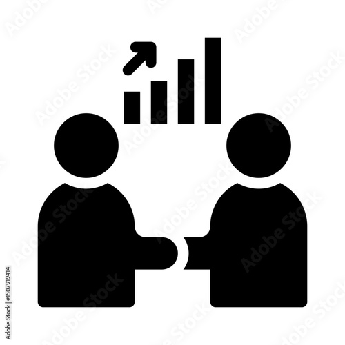 business deal glyph icon