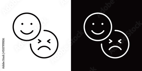 喜怒哀楽のラインアイコン