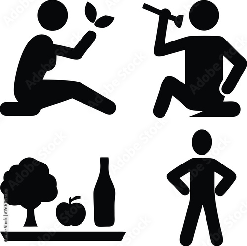 Healthy Lifestyle Icons