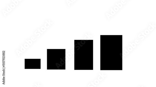 animation of the analysis block one by one in black and an upward arrow