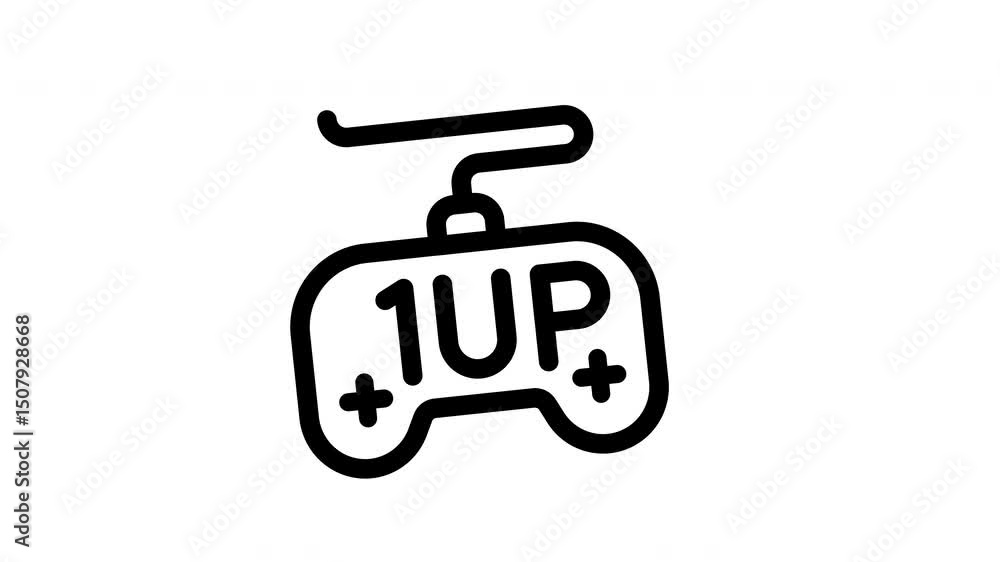 1up minimalist stroke animation 1up minimalist stroke animation