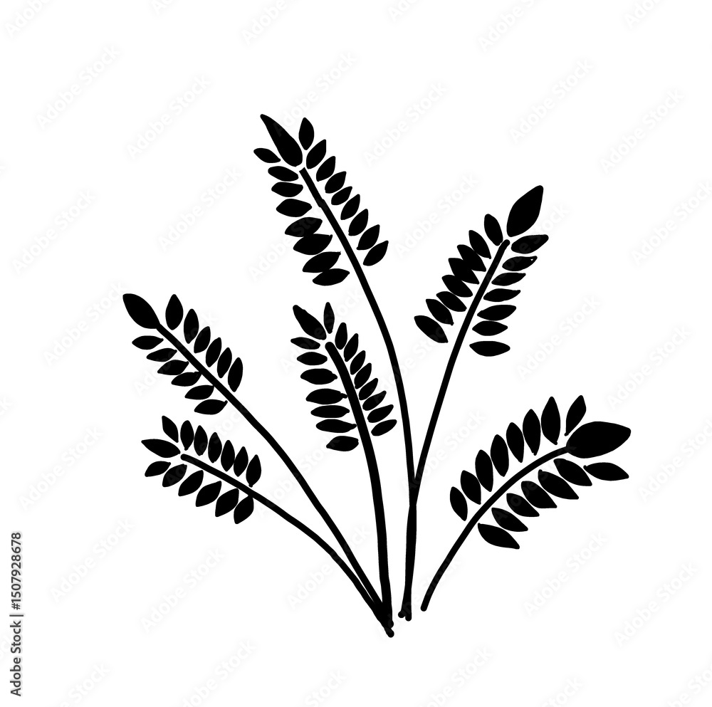 Obraz premium vector illustration of a plant