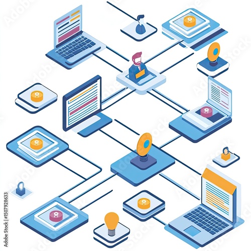 Wallpaper Mural B2B sales depicted through outreach emails, call scripts, pipeline metrics, lead qualification, solution alignment, buyer personas, objection handling, deal closing workflows. Torontodigital.ca