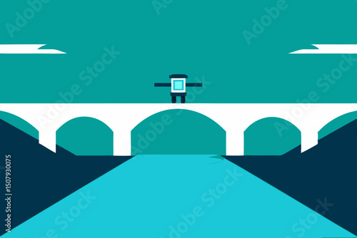 vector illustration of a road