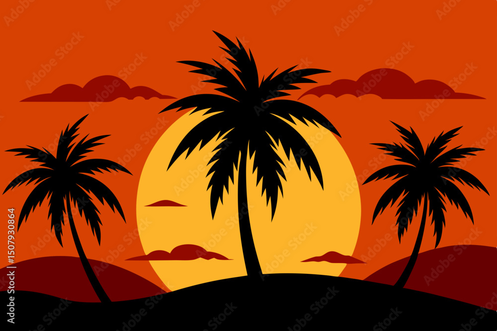 palm tree silhouette palm tree silhouette