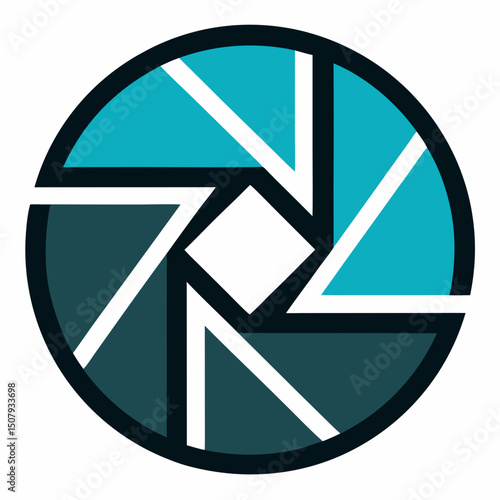 Clean and modern camera shutter vector design for World Photography Day content and visuals.