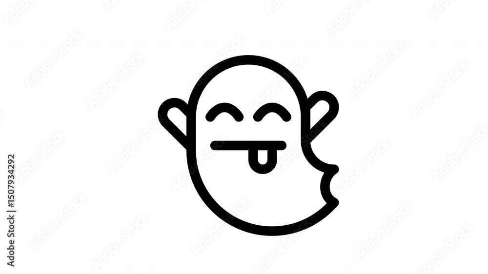 ghost minimalist stroke animation ghost minimalist stroke animation