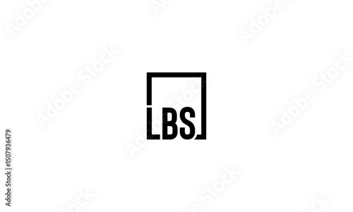 LBS initial letters, monogram logo