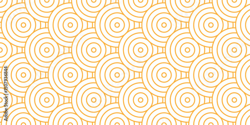 Minimal Overlapping creative diamond circle abstract wood color pattern background with waves texture. geometric digital fabric pattern circles floral lapping white retro background.