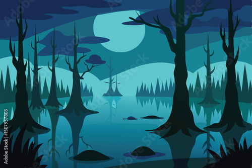 underwater world map background 