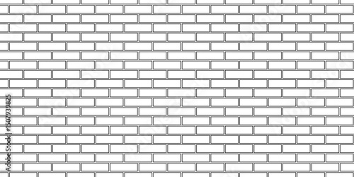 Vector empty stucco masonry pavement floor and wall limestone brickwork concrete texture. Urban white, black line cement rough row wallpaper abstract background.	
