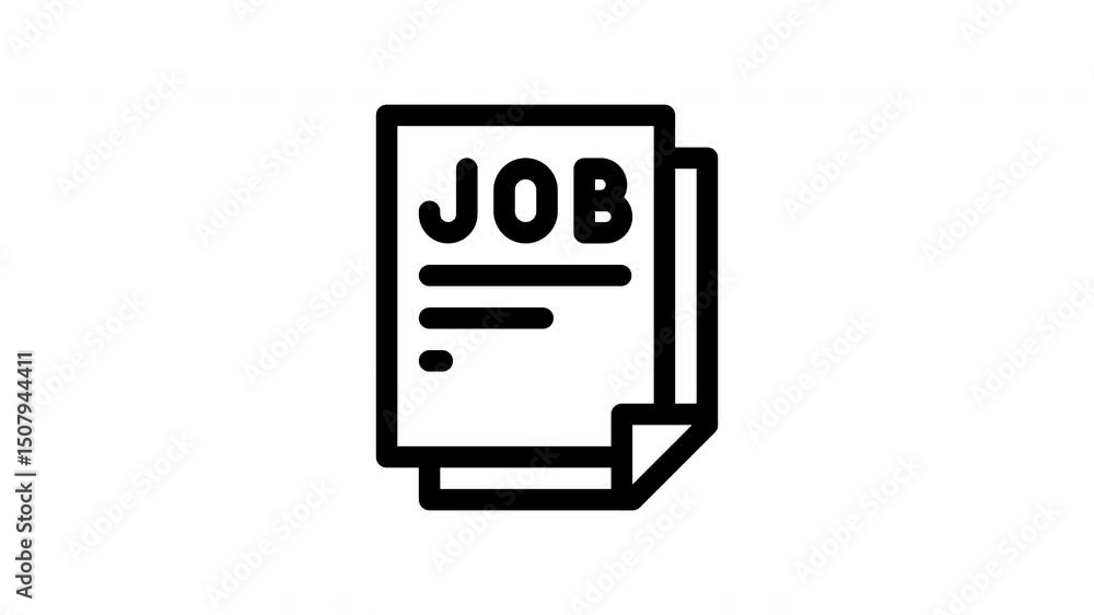 job minimalist stroke animation job minimalist stroke animation