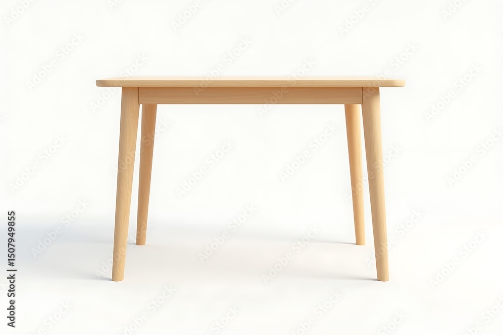 Wooden table isolated on white background, a piece of modern furniture design. Wooden table isolated on white background, a piece of modern furniture design.