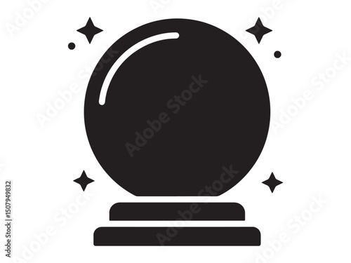 crystal Ball icon vector image Can be used for Fairytale