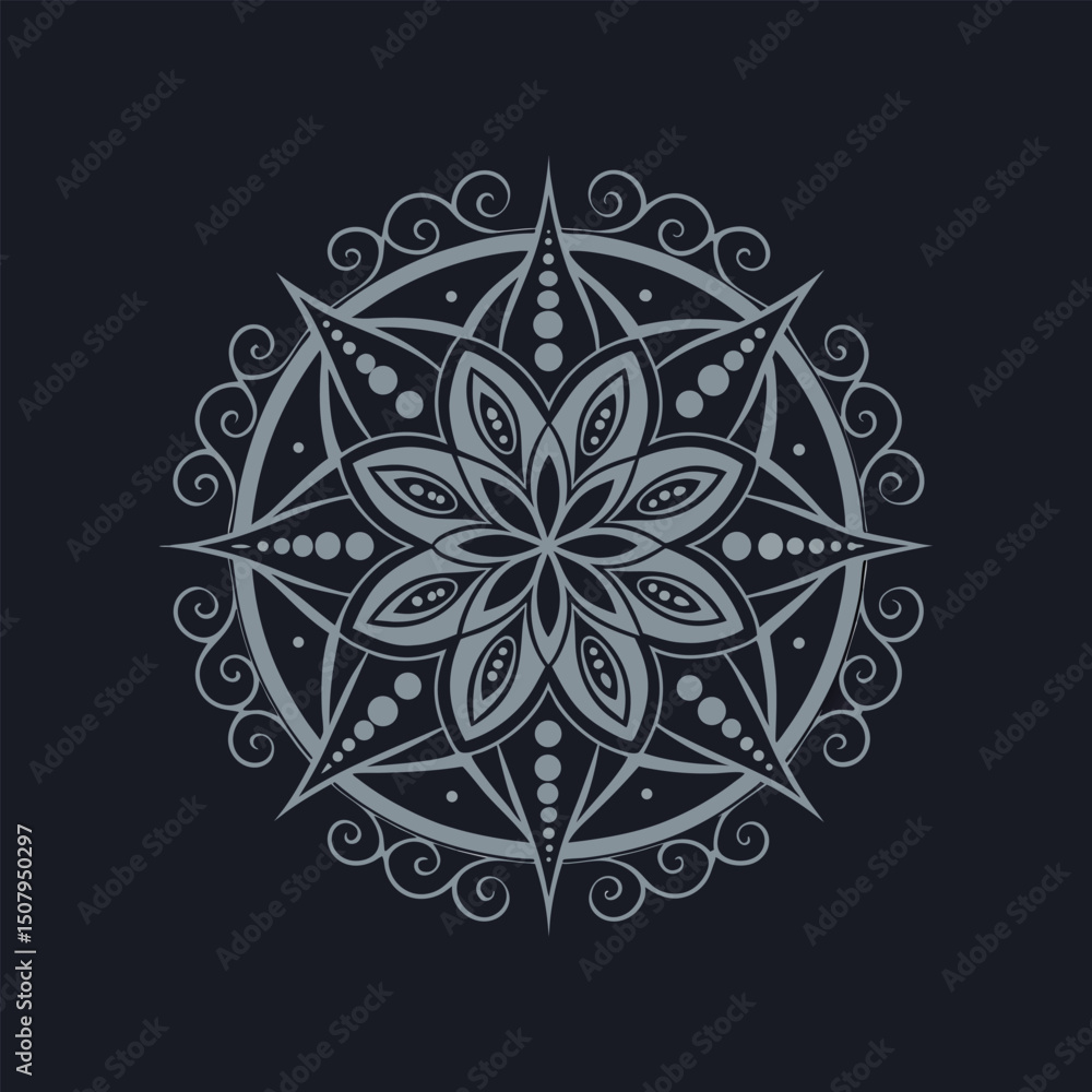 Circular pattern in the form of a mandala Henna tatoo mandala Mehndi style. Decorative pattern in oriental style Circular pattern in the form of a mandala Henna tatoo mandala Mehndi style. Decorative pattern in oriental style