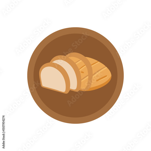 Bread Loaf and Slices Icon