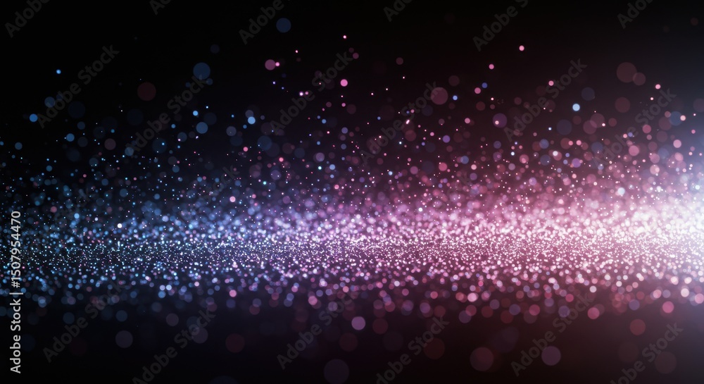 Obraz premium 光沢のあるパーティクル、抽象的な背景素材