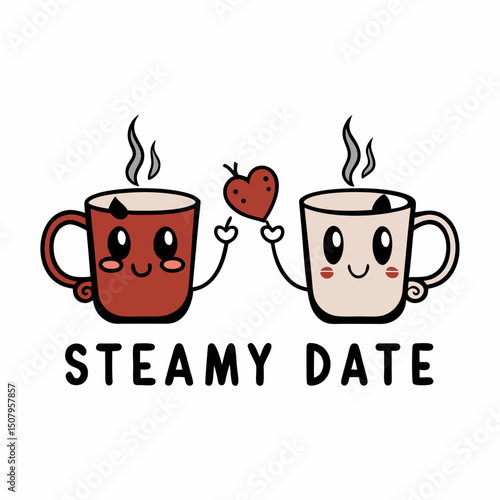 cup of coffee with hearts