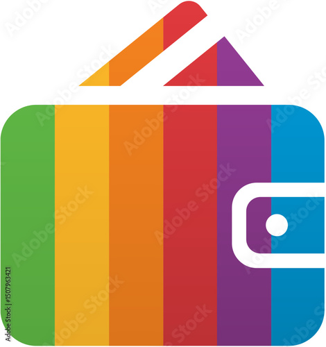 Pride Month Money Icon Rainbow LGBTQ Icon