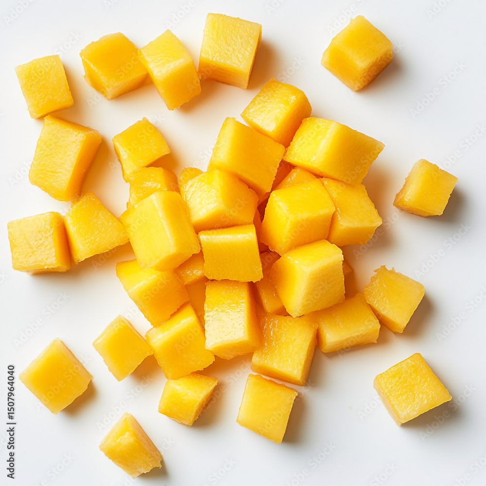 Juicy Mango Cubes Fresh, Sweet, and Ready to Eat Juicy Mango Cubes Fresh, Sweet, and Ready to Eat
