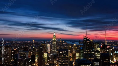 Aerial Time-lapse Photography of New York City Landmarks