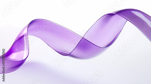 digital technology purple glass flowing curve poster background