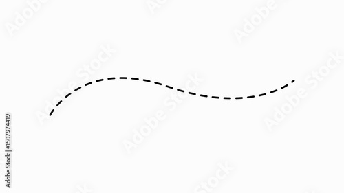 dotted line running upwards on green screen. Speed ​​Line for Flash Action Overlay