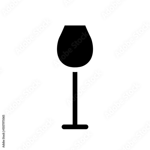 wine glass glyph icon