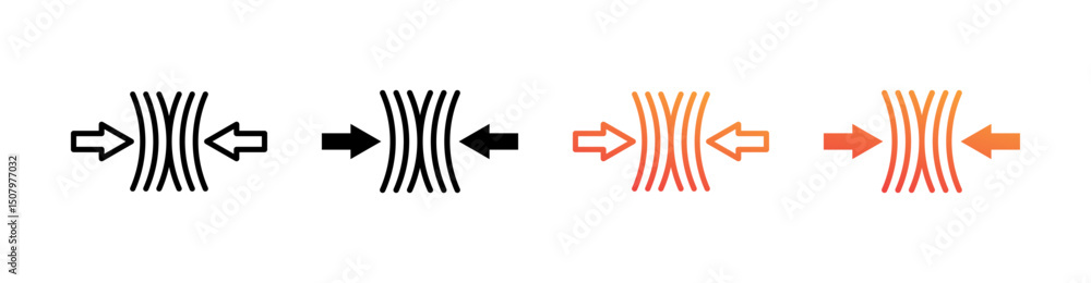 Resilience Multi Style Icon Set Vector Resilience Multi Style Icon Set Vector