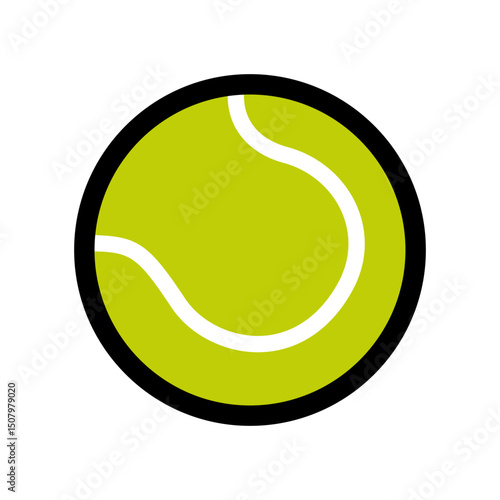 Vector Tennis Ball Cartoon Illustraion