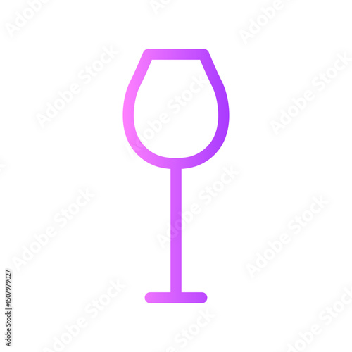 wine glass gradient icon