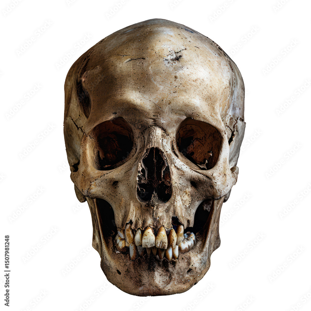 Obraz premium Skull on transparency background