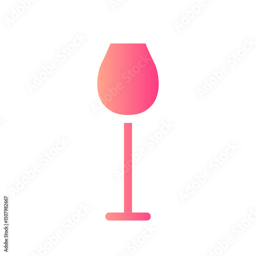 wine glass gradient icon