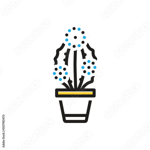 Multi color icon for prickly pear