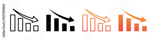 Crisis Multi Style Icon Set Vector 