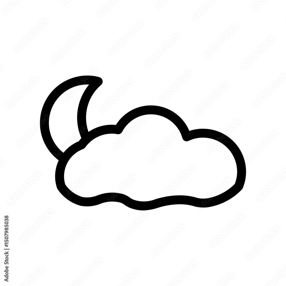 night line icon night line icon