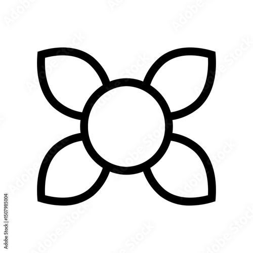 flower line icon
