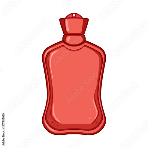 cramp bottle pain relief cartoon vector illustration