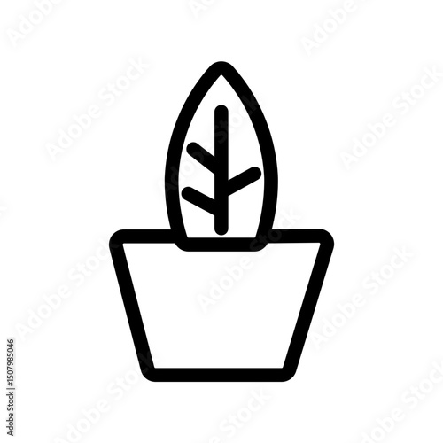plant line icon