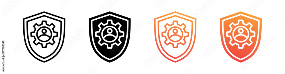 Crisis Manager Multi Style Icon Set Vector Crisis Manager Multi Style Icon Set Vector