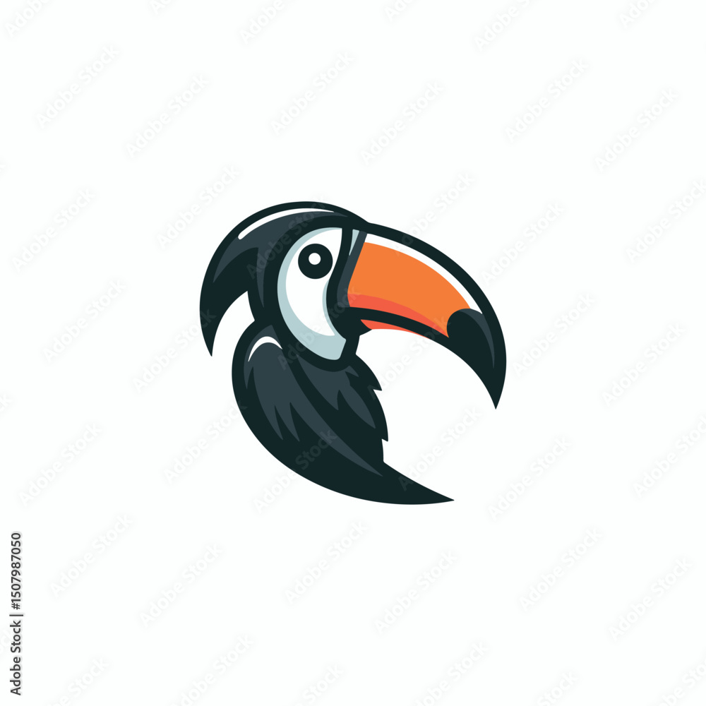 Naklejka premium Toucan Grim Reaper Logo
