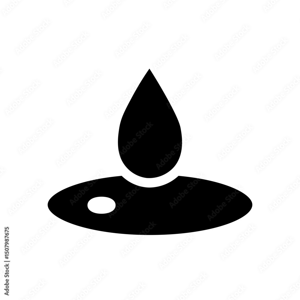 Fototapeta premium drop glyph icon