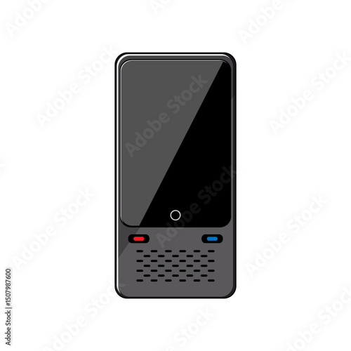 digital electronic translator cartoon vector illustration