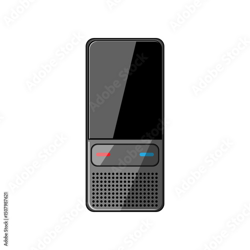 voice electronic translator cartoon vector illustration
