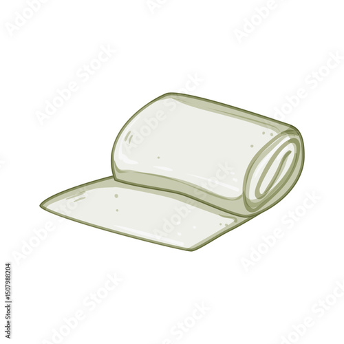 dressing gauze roll cartoon vector illustration