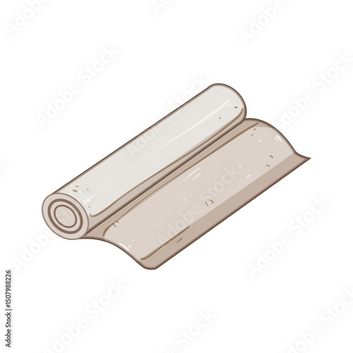 sterile gauze roll cartoon vector illustration