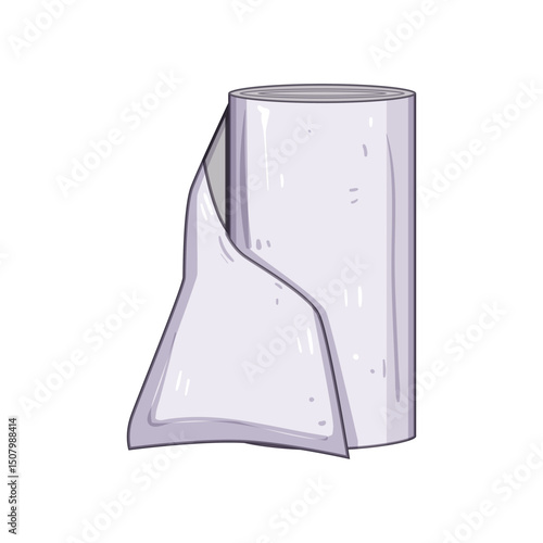 protection gauze roll cartoon vector illustration