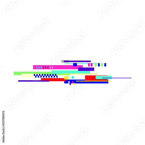 malfunction glitch error cartoon vector illustration